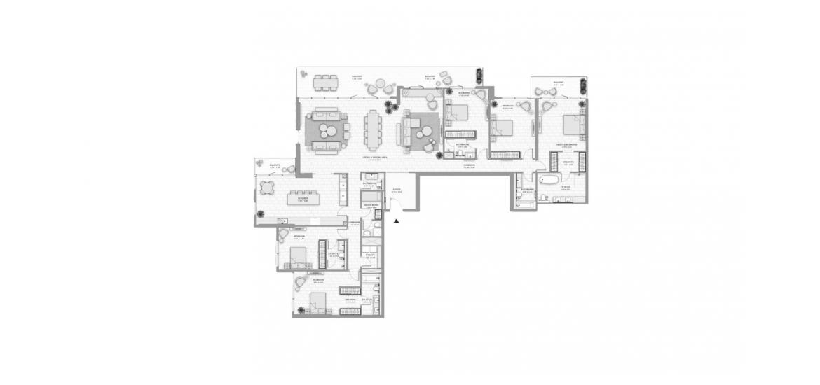 Floor plan «LA VIE 414SQM», 5 bedrooms in LA VIE