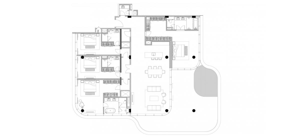 Floor plan «4 BEDROOM», 4 bedrooms in SENSORIA